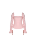 BON GINGHAM TOP PINK GINGHAM