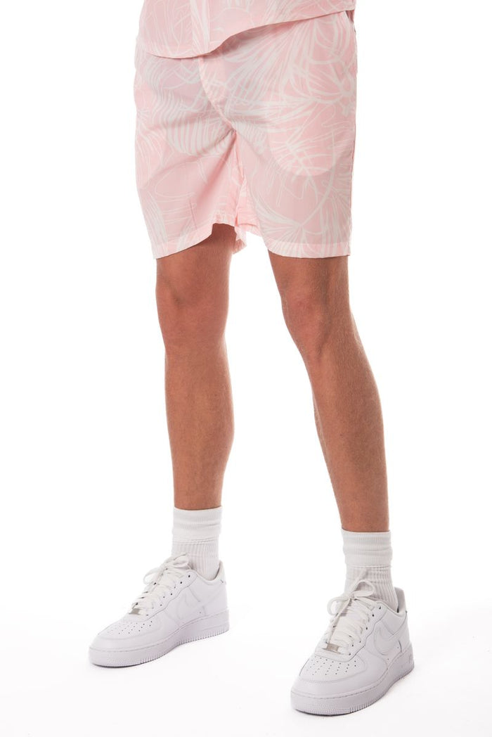 Botanical Print Crepe Shorts