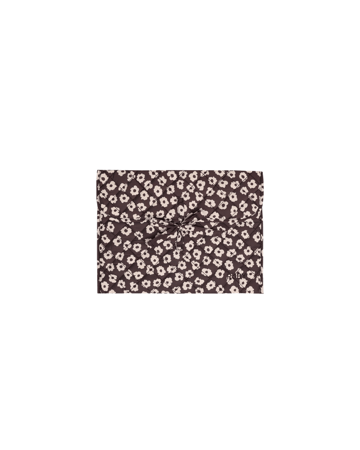 BOW TIE LAPTOP CASE 13" BROWN DAISY