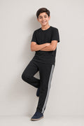 Boys Premium Striped Single Jersey Cotton T-Shirt & Trouser Set