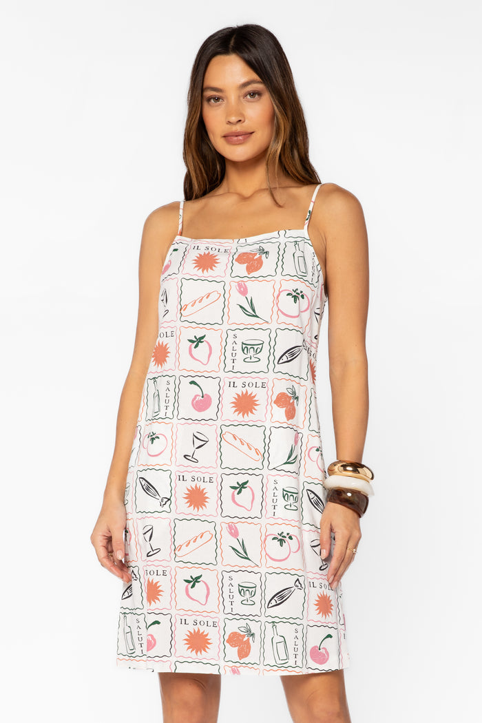 Brianne Multi Stamp Dress - Dresses - Velvet Heart Clothing