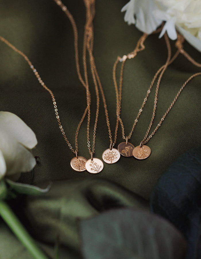 Bridesmaid Flora Necklace Set