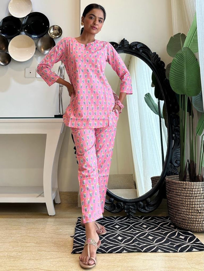 Bright Pink Booti Lounge Set