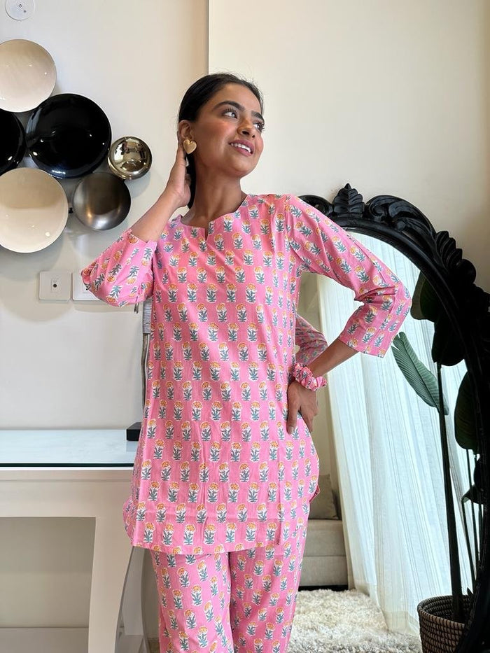 Bright Pink Booti Lounge Set