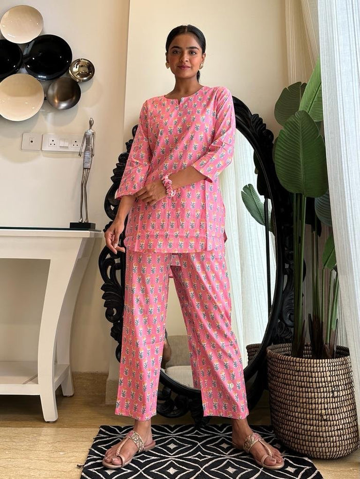 Bright Pink Booti Lounge Set