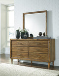 Broshtan B518-36 Light Brown Bedroom Mirror