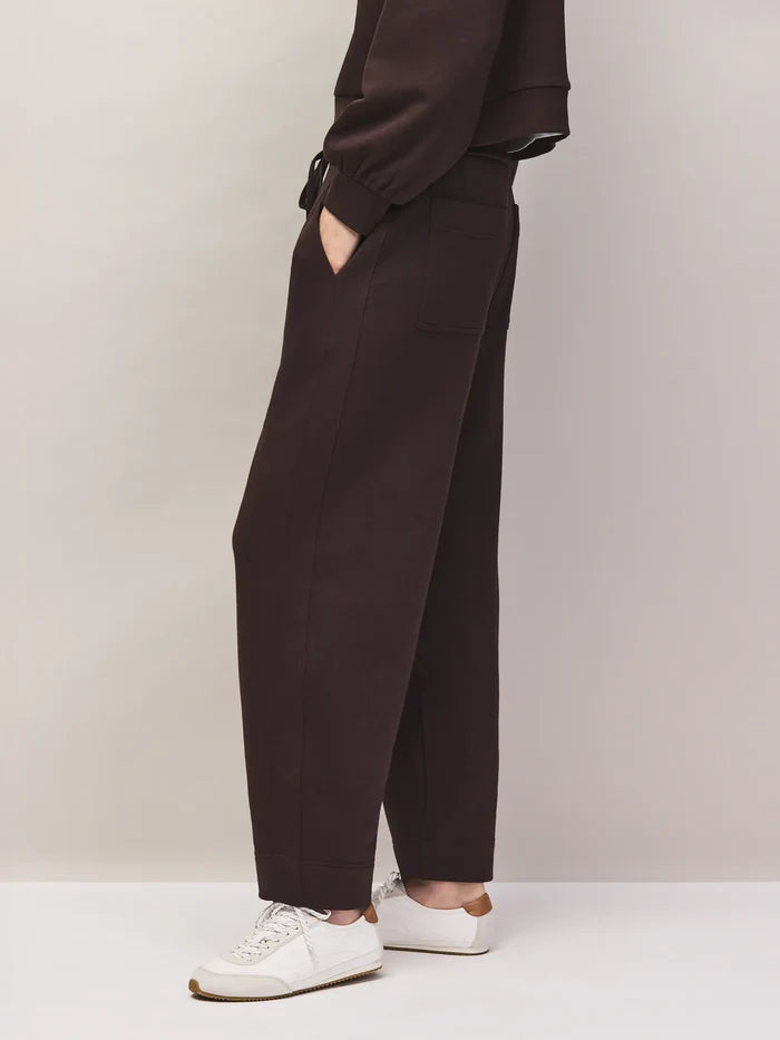 Brown barrel leg sweatpants