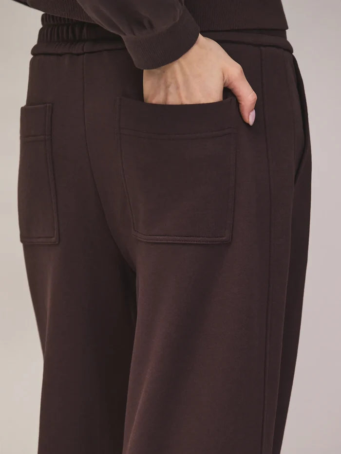 Brown barrel leg sweatpants