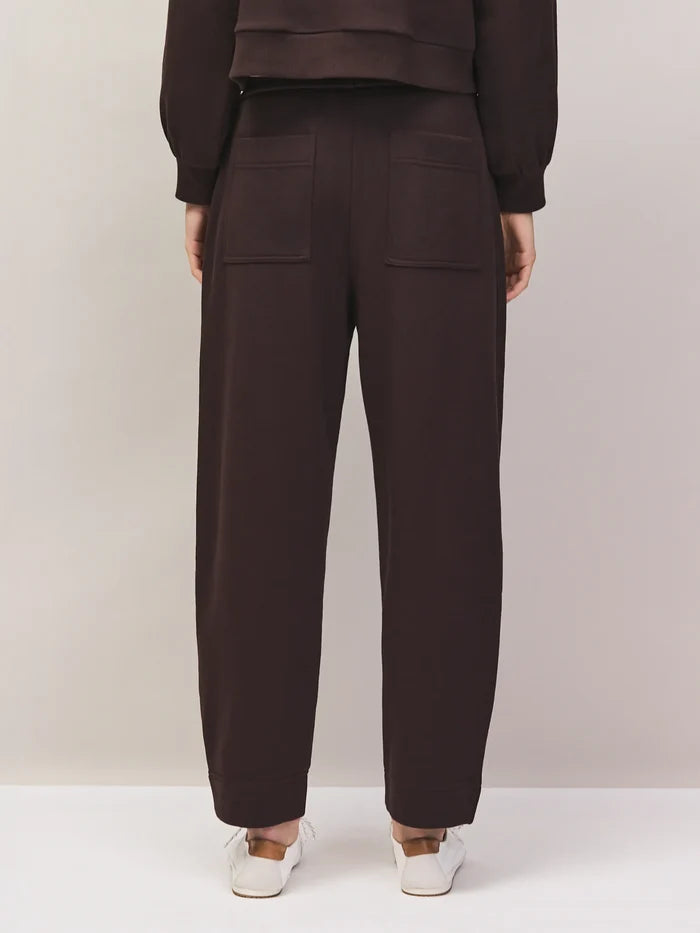 Brown barrel leg sweatpants