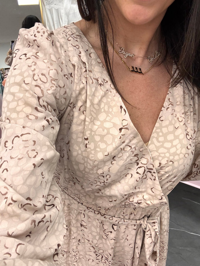 Bubble Maxi Dress - Leopard - Intimate Whispers
