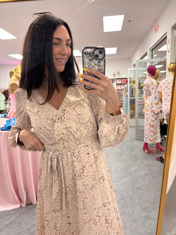 Bubble Maxi Dress - Leopard - Intimate Whispers