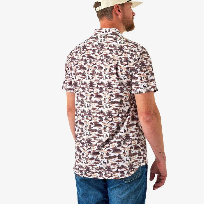 Burlebo Performance Button Up - Brush Country