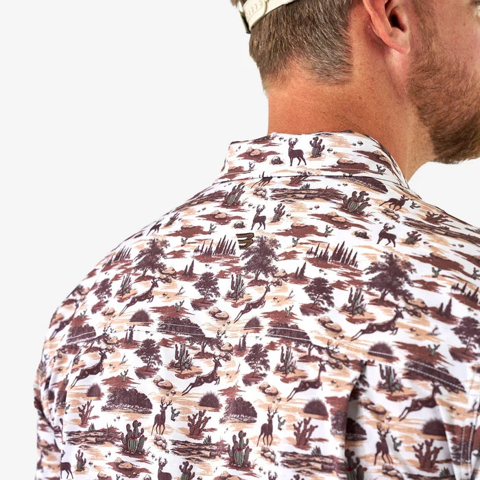 Burlebo Performance Button Up - Brush Country