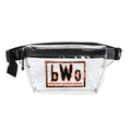 bWo Bengla World Order Transparent Fanny Pack — Clear Stadium Bag with bWo Logo