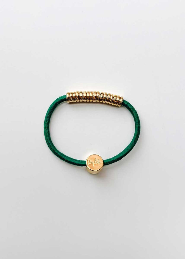 By Lilla Elastic Hairtie Bracelets - Gold Disc