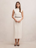 Cadence Milano Stitch Dress Cream Forever New