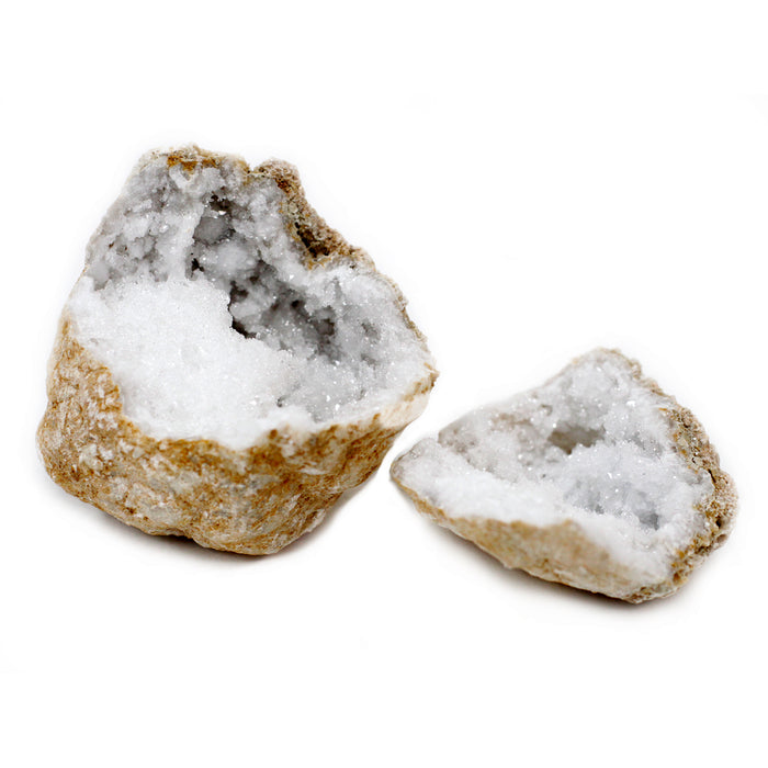Earthstore® Calcite Selenite Quartz Split Cracked Geodes - 10-16 cm