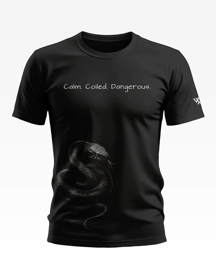 Calm Coiled Dangerous Cotton T-shirt