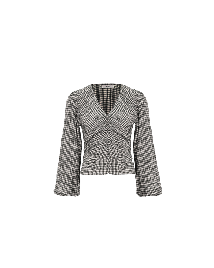CANARY BLOUSE BLACK GINGHAM