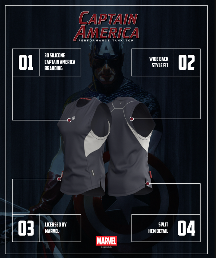 Captain America Performance Tank