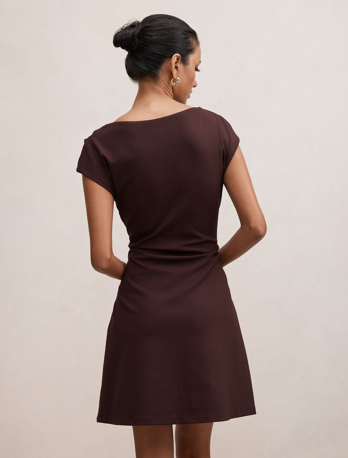 Carly Petite Sleeveless Tuck Mini Dress Forever New
