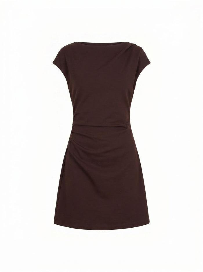 Carly Petite Sleeveless Tuck Mini Dress Forever New