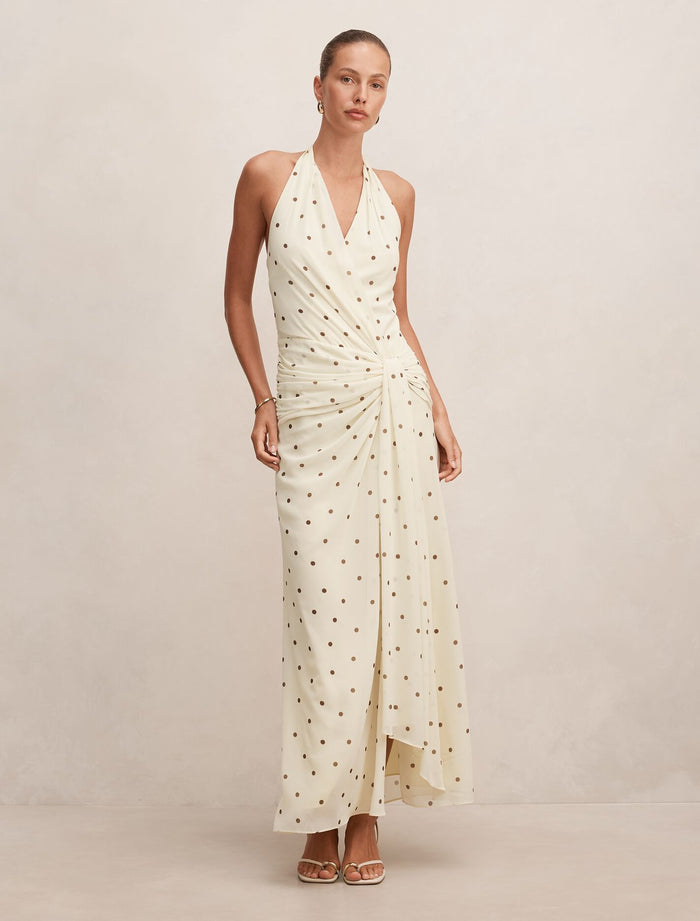 Cartia Wrap Maxi Dress Santon Spot Forever New