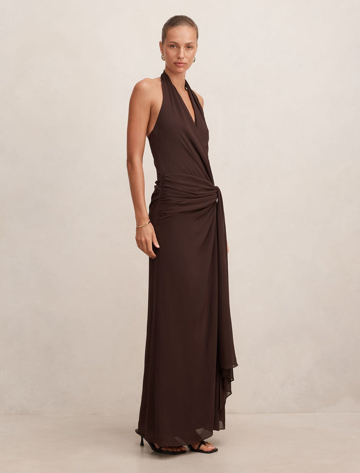 Cartia Wrap Maxi Dress Forever New