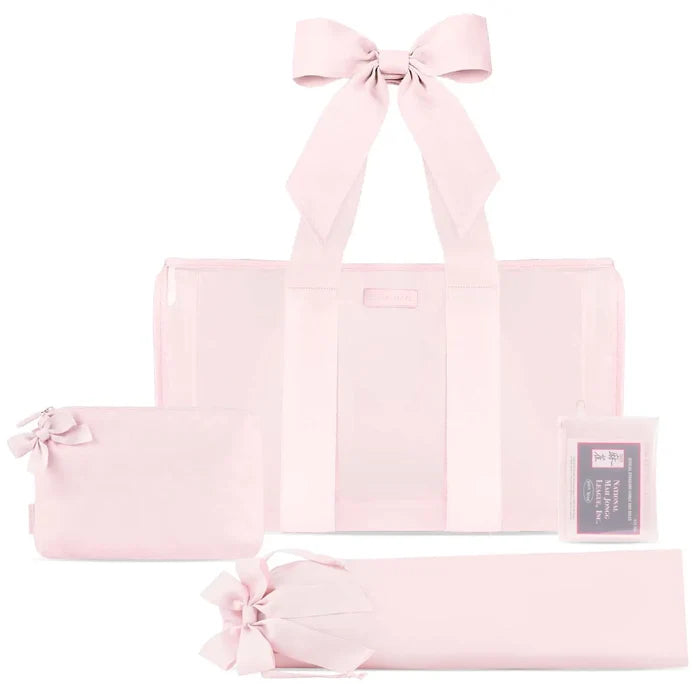 Case-Mate Mahjong Jelly Tote Set - Ballet Pink Bow
