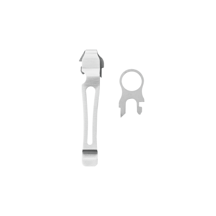 Charge+ TTi included pocket clip and lanyard ring