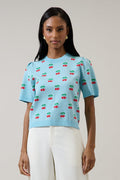Cherryville Short Sleeve Sweater Top