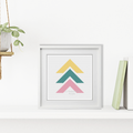 Chevron Cross Stitch Kit Cross Stitch Kit by Peppermint Purple
