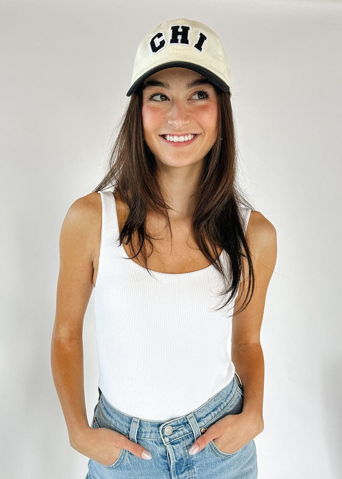 Chi 2-Tone Baseball Cap - Black