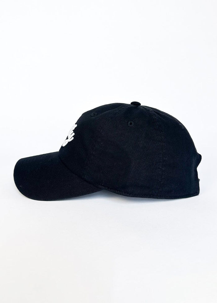 Chi City Cursive Dad Hat - Black