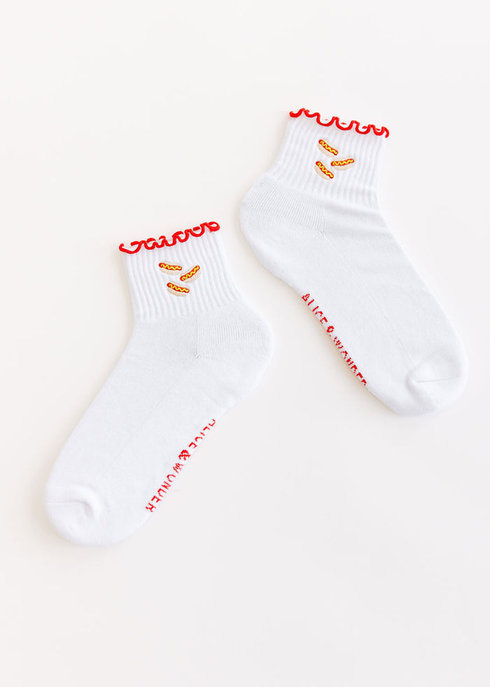 Chi Dog Ruffle Sock