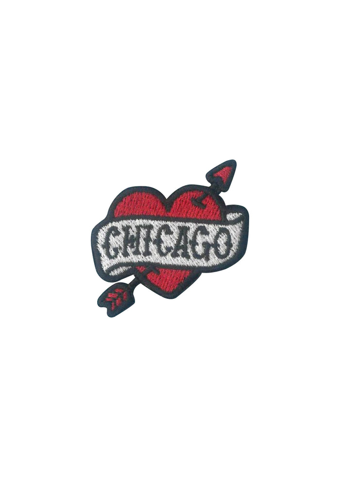 Chicago Heart Tattoo Patch