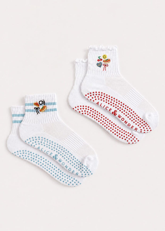 Chicago Icons Ruffle Pilates Sock
