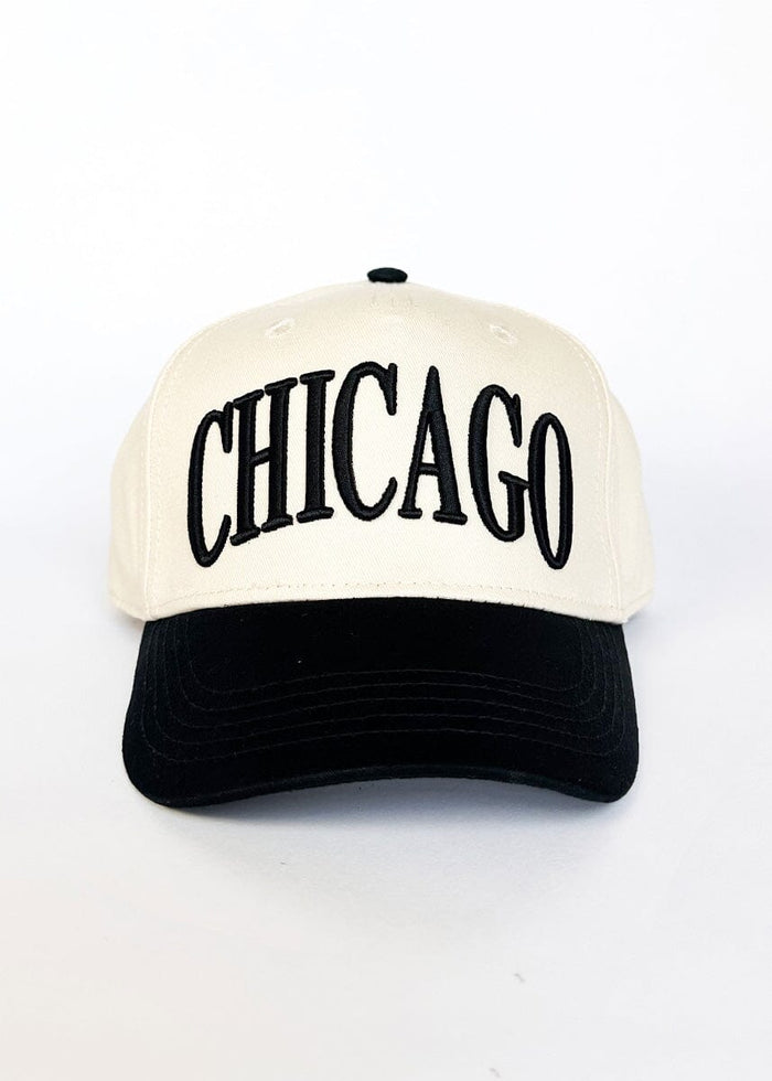 Chicago Puff Baseball Cap - Black