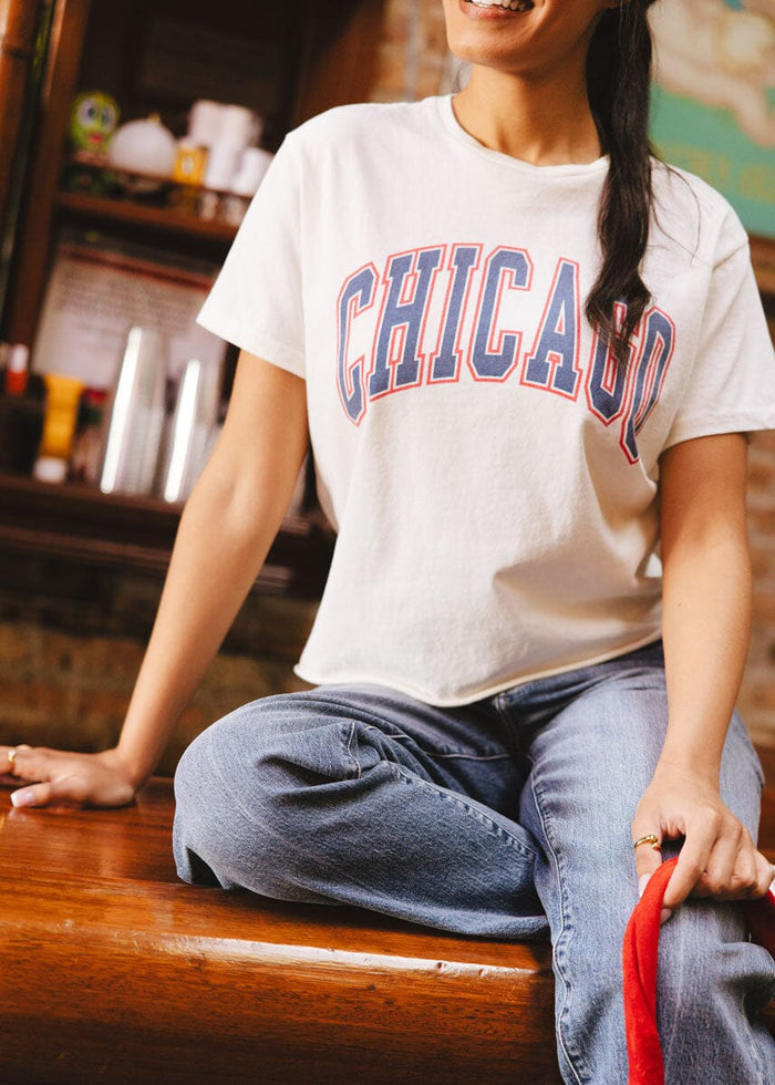 Chicago Varsity Heavyweight Crop Tee