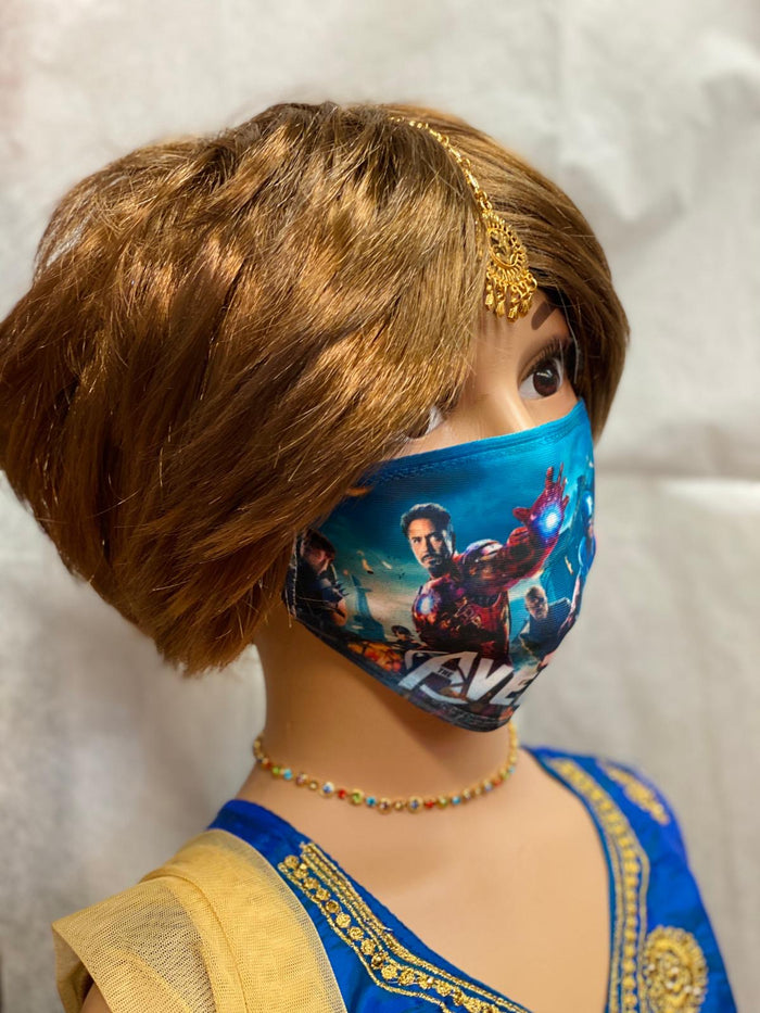Children's Avengers Digital Printed Unisex Cloth Face Masks