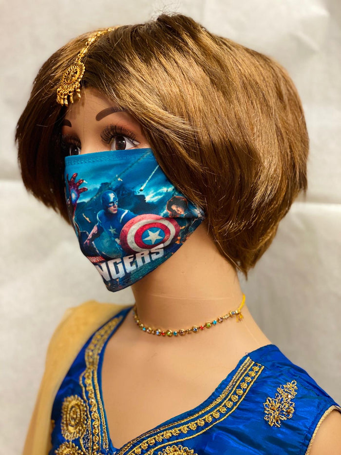Children's Avengers Digital Printed Unisex Cloth Face Masks