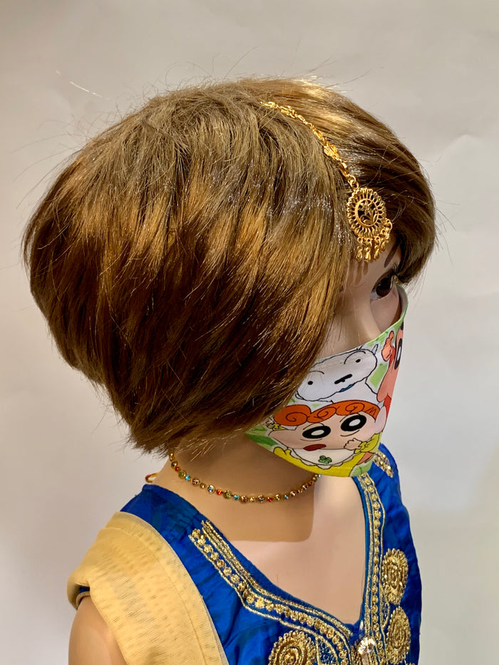 Children's Unisex Digital Printed Cartoon Characters Cloth Face Masks
