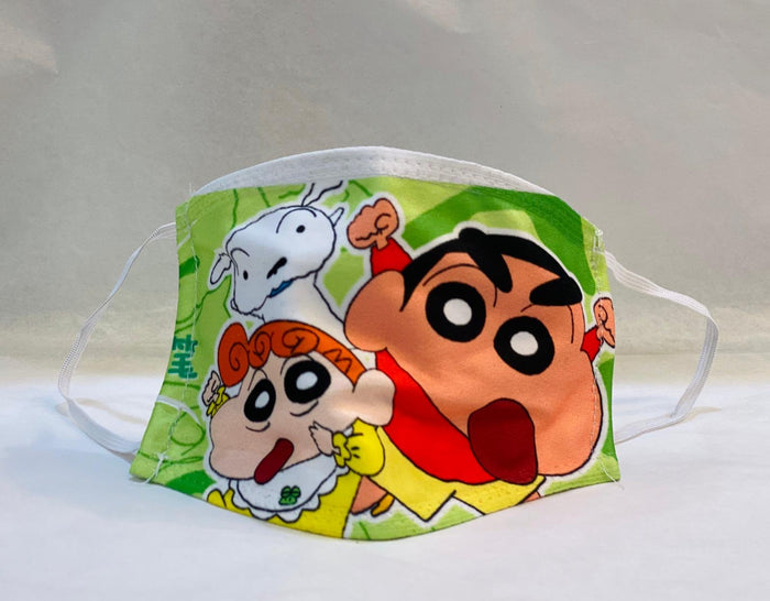 Children's Unisex Digital Printed Cartoon Characters Cloth Face Masks