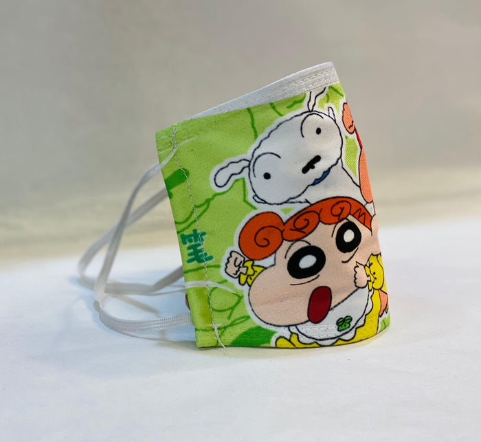 Children's Unisex Digital Printed Cartoon Characters Cloth Face Masks