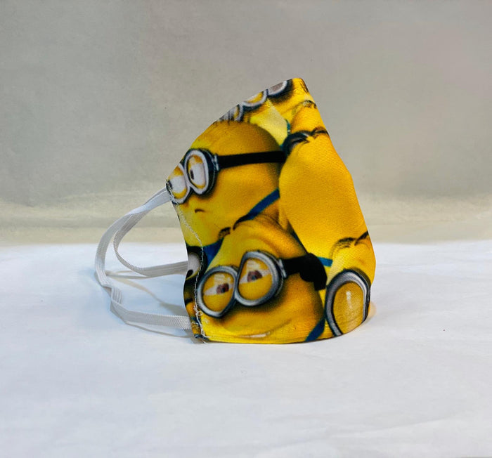 Children's Unisex Minions Digital Printed Cloth Face Masks