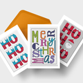 Christmas Card Set - Ho Ho Ho Cross Stitch Pattern by Peppermint Purple