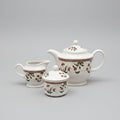 Churchill Assam Teapot - Milk Jug & Lidded Sugar Bowl - Good Used Condition