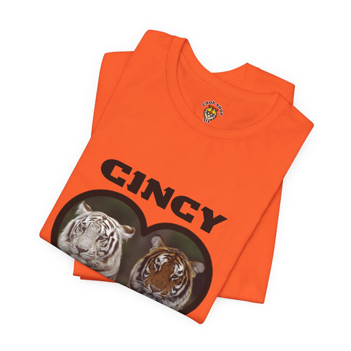 🧡 Cincy Cat Lover Tee | Big Cat Heart Graphic Shirt