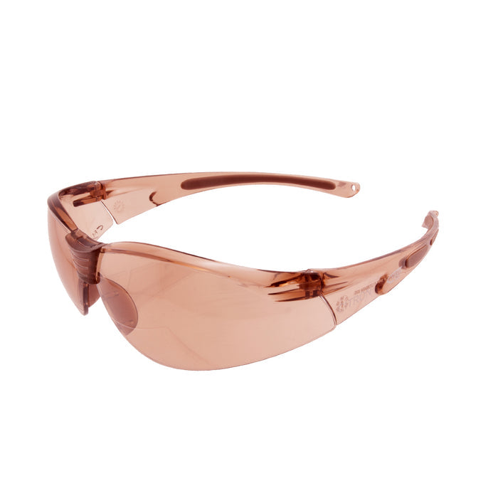 Citron Brown Frame Brown Indoor/Outdoor Lens Safety Glasses
