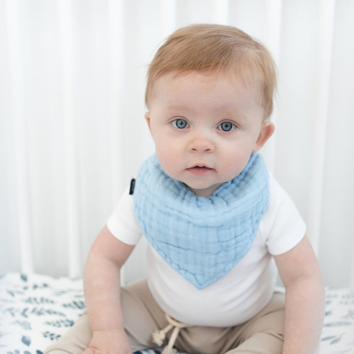 Classic Muslin Bandana Bib Set